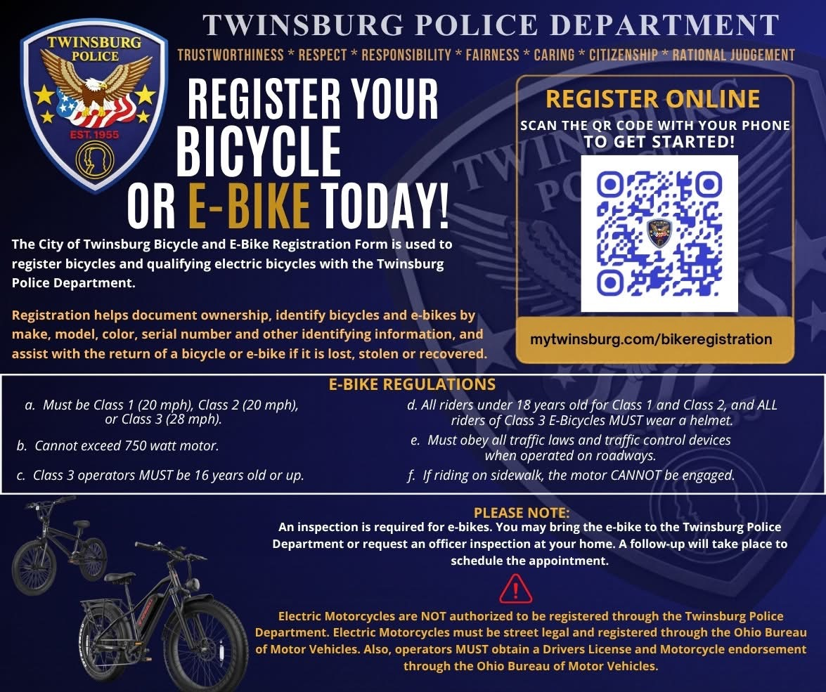 New E-Bike Regulations in Twinsburg